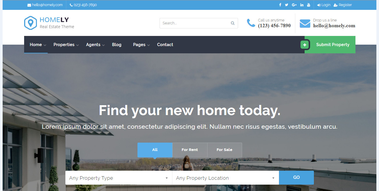 Homely Real Estate WordPress Theme