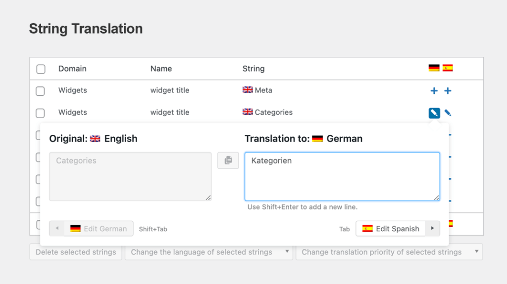 wpml string translation